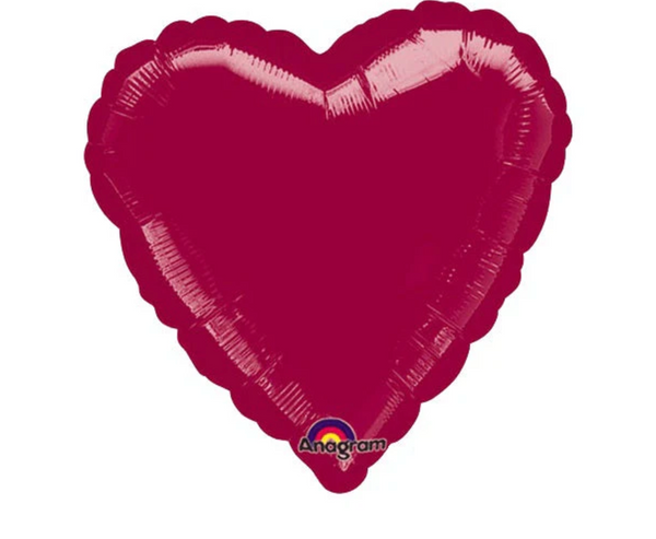 18" Foil Heart Balloons (more colors)