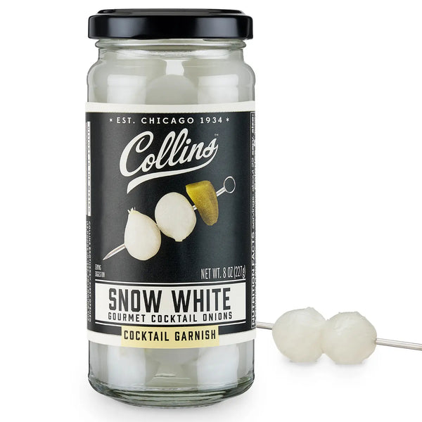 Gourmet Pickled Snow White Cocktail Onions - 8 oz