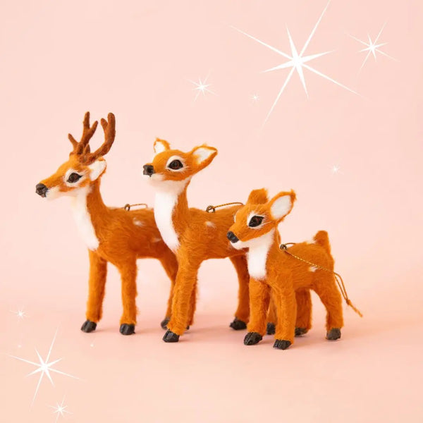 Holiday Reindeer Ornament | Brown