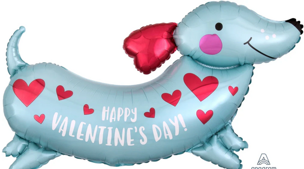 37" Valentine Wiener Dog