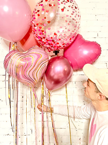 ❤️ 'Dusty Love' Valentine's Day Balloon Bouquet ❤️